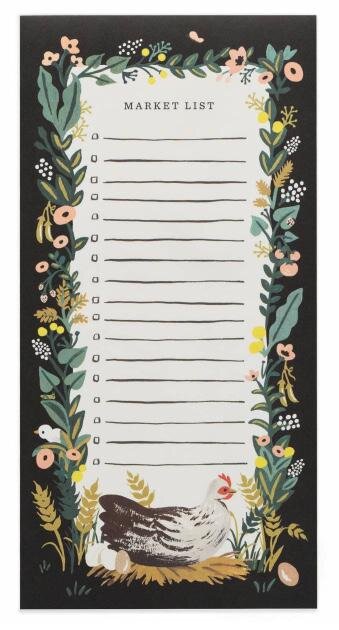 Einkaufsliste Block Huhn Motiv