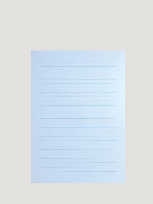 Minimalistischer Block A5 Hellblau