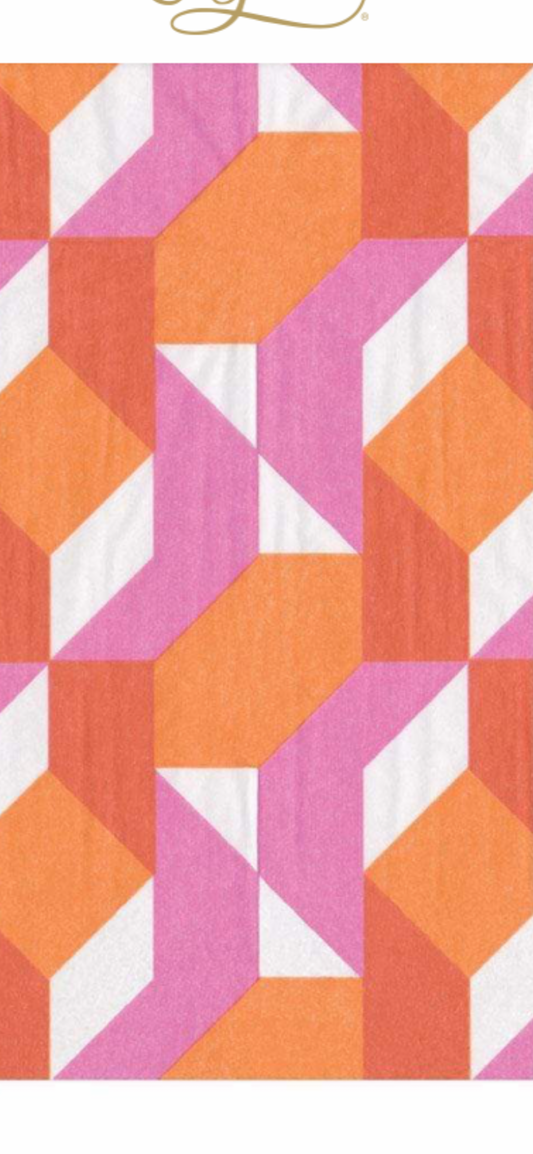 Pink Rot Orange Servietten