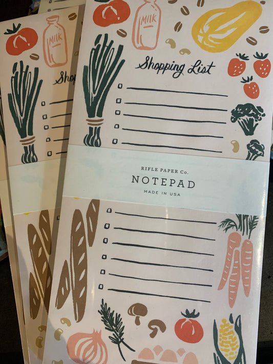 Shopping List Food