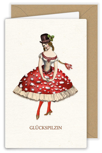 Glückspilzin Kärtchen
