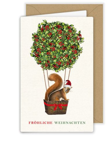 Weihnachtskärtchen - Eichhörnchen 1