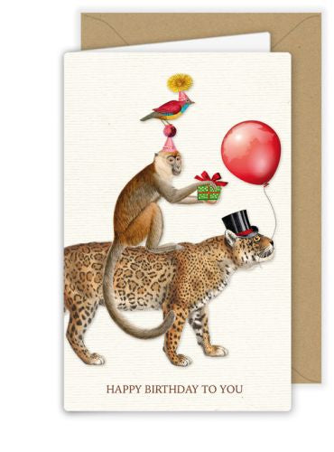 Happy Birthday to you Leopard Kärtchen