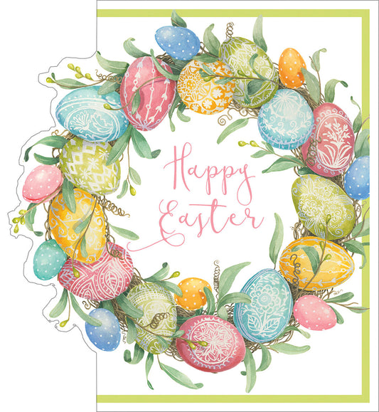 Happy Easter Eierkranz Karte