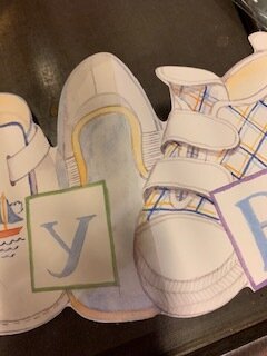 BABY Shoes Kartengirlande