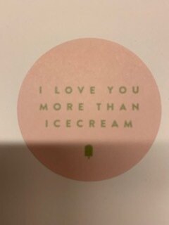 I love you more than icecream