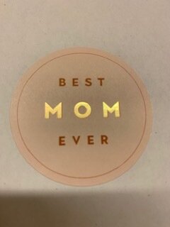 Mom in Gold Sticker