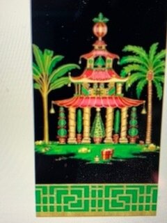 Pagode Schwarz Servietten