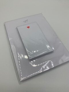 Set Papierflieger und Herzblock