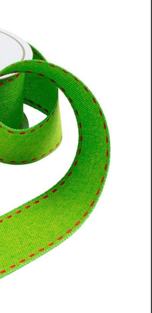 Grünes Sattelstichband