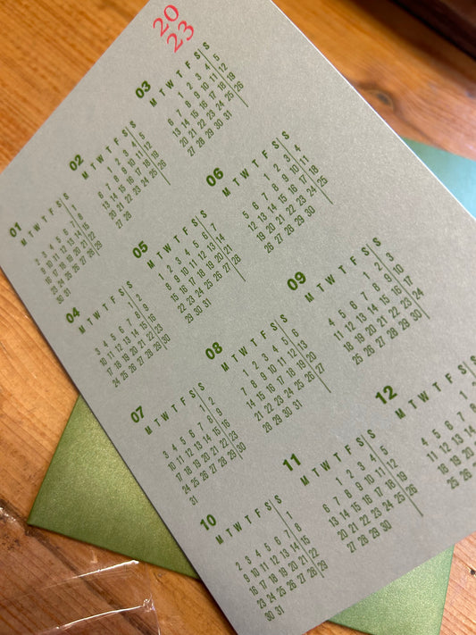 Kalender Karte Salbei