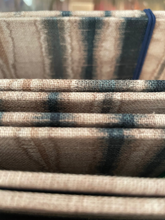 Mappen A4 blau/greige/grau