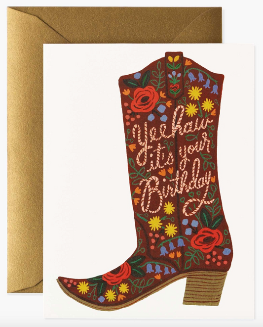 Cowboy Grüße Geburtstagskarte