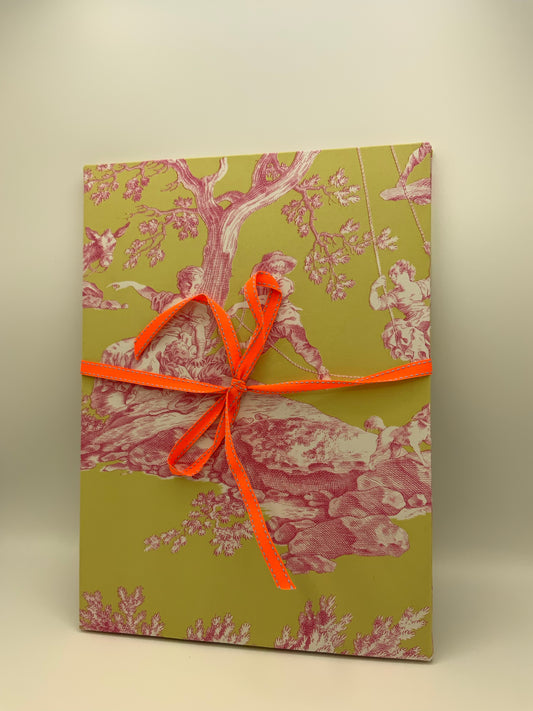 Leporello A4, Toile de Jouy