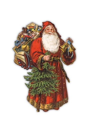 Nikolaus mit Weihnachtsbaum